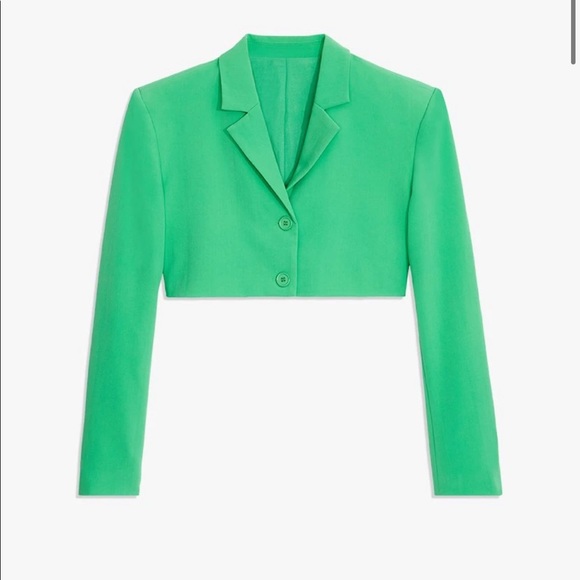 WeWoreWhat Cropped Twill Blazer - Picture 2 of 4